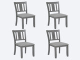 Wooden Dining Chairs Set of 4, Kitchen Chair with Padded Seat, Upholstered Side Chair for Dining 36989505