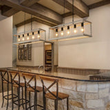 ZUN Filep 5 - Light Farmhouse Kitchen Island Pendant Light[No Bulb][Unable to ship on weekends, please 98235129