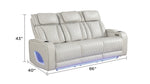 ZUN Fortuner Modern Style Upholstery Recliner Sofa Made with Wood & Massage Function Included-Beige B009P287718