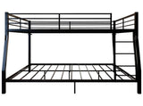 Metal Bunk Bed, Heavy Duty Full Over Queen Bunk Beds with 5 Extra Support Legs, 990 lbs Capacity, W5635P539715