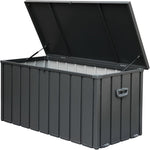 ZUN 120 Gallon Outdoor Storage Deck Box Waterproof, Large Patio Storage Bin for Outside Cushions, Throw 47003421