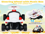 Kids Ride-On Sliding Car with Music Function, 3 Themes Sit-and-Scoot Toy for 19-36 Months 50652787