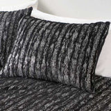 Twin/Twin XL Metallic Print Faux Fur Comforter Set GL-B035129832