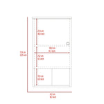 ZUN St. Angelo Medicine Cabinet, Two Internal Shelves, Single Door, One Shelf B200P188812