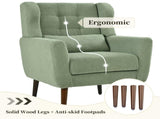 Modern Accent Chair,Teddy Fabric Living Room Chairs Comfy Reading Chair,Mid Century Accent Chair, W1028P236473