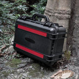 Waterproof Hard Case with Lid Storage Box and Dividers - Black Plastic Precision Instrument Case W2801P236661