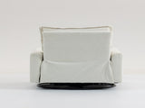 Short plush manual button armchair sofa W547P322815