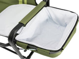 46.46" x 20.87" x 33.46" Folding Camping Chair with Side Table & Insulated Cooler Bag, Spray-Coated 78557006
