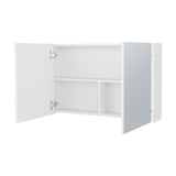 McNary Medicine Cabinet With Included Mirrors And 2 Doors, White B128P237178