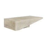 ZUN Modern White Washed Solid Wood Coffee Table B024P156854