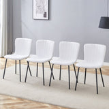 Luxury Minimalist Chairs - A set of 4 high quality dining chairs with black legs. The integral W1151P262794