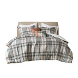 Full/Queen Plaid Comforter Set B035P203245