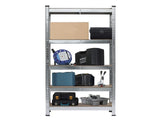 150 x 75 x 30cm 5 Tiers Galvanizing Storage Rack Gray 22948023