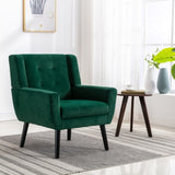 Modern Soft Velvet Material Ergonomics Accent Chair Living Room Chair Bedroom Chair Home Chair With W676P313946