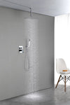 ZUN 12" Rain Shower Head Systems Wall Mounted Shower W92852779