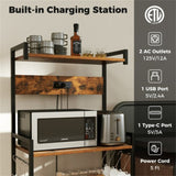 4-storey kitchen storage rack with power sockets 43169437