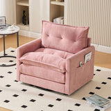 UNITED WE WIN Swivel Barrel Chair - Mid Century Modern Chair, Thick Padded Arm Chair with Solid W1568P290091