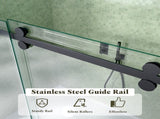 56-60"W x 60"H Frameless Sliding Tub Shower Door Enclosure, 5/16 inches Thick SGCC Tempered W2813P388107