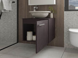 FM FURNITURE Pirtleville Bathroom Vanity with Integrated Sink, Wenge B128P293880