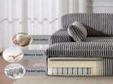 Double Chaise Lounge Chair Indoor,Oversized Upholstered Sleeper Cloud Couch,Deep Seat Luxury Sofa 75919342