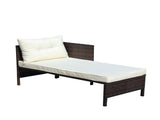 Outdoor patio Furniture sets 3 piece Conversation set wicker Ratten Sectional Sofa With Seat W209P162639