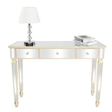 Three Drawers Mirror Table Dressing Table Console Table 93275283
