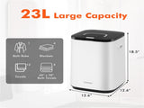 White 23L Towel Warmer 450W Fast Heating, Portable Compact Towel Heater for Bathroom Spa Home Use 26028126
