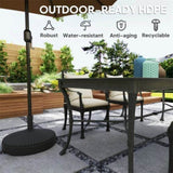 Black Round Patio Umbrella Base Holder 14350480