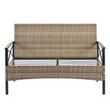 ZUN Patio Furniture, Outdoor Furniture, Seasonal PE Wicker Furniture, Four Set Wicker Furniture With 15085847