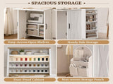 Folding Sewing Table with Cabinet for Home, Studio & Small Places - Storage Shelves & Bag, 27-Spool 57476585