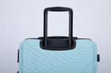 3 Piece Luggage Sets ABS Lightweight Suitcase with Two Hooks, Spinner Wheels, TSA Lock, W28453578