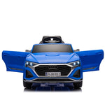 ZUN 12V Kids Ride On Electric Car w/Parents Remote Control,Licensed Audi SQ8 for Kids,Dual W1396P143147