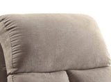 Grey Recliner with Cup Holder B062P215453