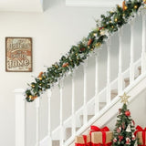 2 Pack 9FT Pre-lit Snow Flocked Christmas Garland, Lighted Artificial Xmas Garland with 200 Warm 83757573