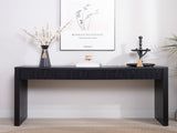 Modern Black Console Table with 4 Drawers 59.2" Entryway Table with Storage W2729P298159