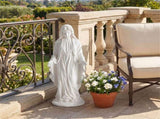29.5" Virgin Mary Statue Handcrafted Religious Garden Sculpture for Outdoor Patio Lawn 37198699