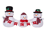 Christmas Inflatable Decoration with 3 LED Lights, Adorable Snowman 97831256