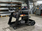 Heavy Duty Welding Cart 3-Tier, 400 Lbs Rolling Welder Cart with 360&deg Swivel Wheels & Tank Safety 84266210