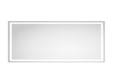 84 x 48 Inch LED Bathroom Mirror with Front and Backlight, Wall Mounted Vanity Mirror with Aluminum W2287P282063