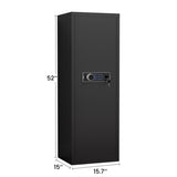 Heavey Duty,Large Size 5-8 Gun,Black Gun Cabinet with Electronic Password Keypad Lock,Unassembled W1779P163502