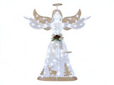 5 FT Lighted Christmas Angel Decor 105 Warm/Cold White Lights, Waterproof Fabric Xmas Angel 24738336