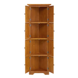 4-Tier 72" Corner Kitchen Pantry Storage Cabinet with 8 Doors Tall Storage Cabinet, Corner Cabinet W2275P269083