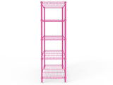 5-tier, adjustable shelf spacing, display rack with adjustable feet, made of iron, 74*34*150cm, 31293055