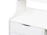 Night Stand with Bookshelf, Night Stand with 2 Storage Drawers for Bedroom 54152433