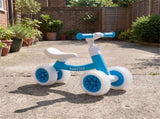 4 Wheel Kids Balance Bike with Light Up Wheels, 3 Level Adjustable Height Toddler Push Bike , No 42047037