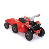 ZUN 6V Kids Electric ATV, Toddler Ride on Car with Trailer, Music, Bluetooth Power Display for Boys W2181P164286