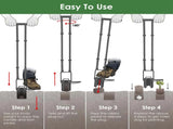 Multifunctional Bulb Planter Tool, Long Handle 5-in-1 Digger Weeder Soil Remover for Home 82423403