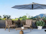 Outdoor High Back Chair Cushions Set of 2, 42"x21"x4" Tufted Waterproof Patio Cushion for Rocking & 51863908