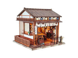 3d wooden puzzle for adults Sakura Noren Sake House book nook with lights model kit dollhouse DIY 37871509
