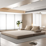 86.6"Multifunctional Convertible Sofa Bed with 2 Removable Backrests and 2 Pillows,Fuffy Chenille W3219P340668